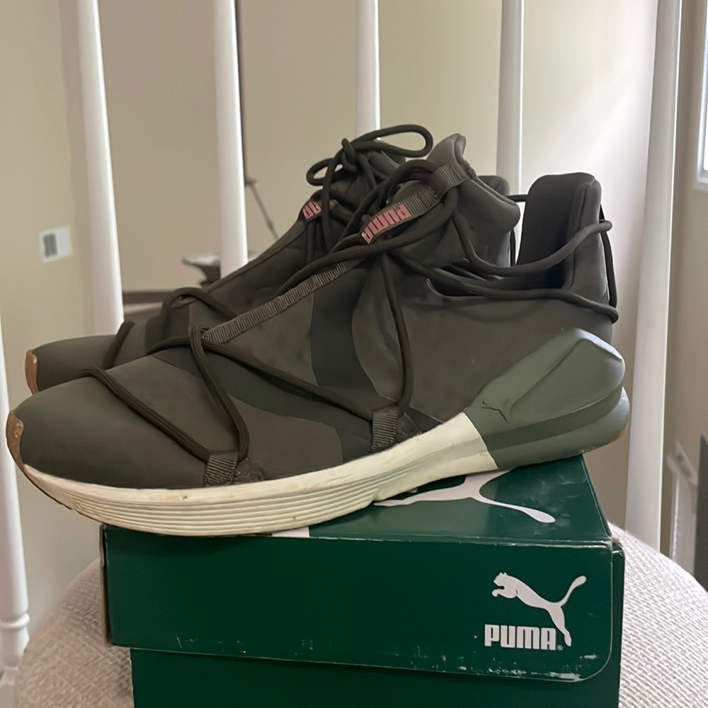 Olive green puma